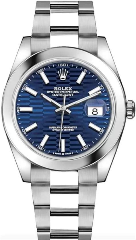 rolex blauwe wijzerplaat|rolex oyster steel datum.